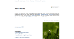 Desktop Screenshot of haiku-heute.de