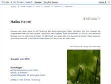 Tablet Screenshot of haiku-heute.de